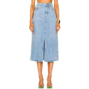 FRAME Le Italien Maxi Midi Denim skirt in Turin size 32